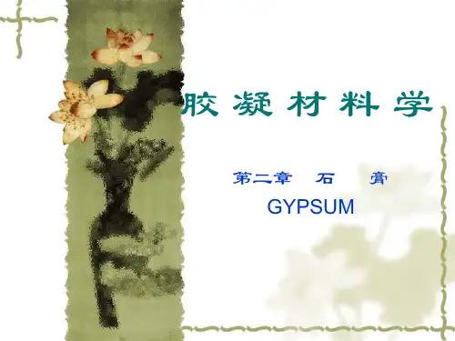 胶凝材料学