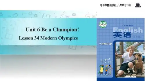初中冀教版英语八年级下册【教学课件】Unit 6 Lesson 34