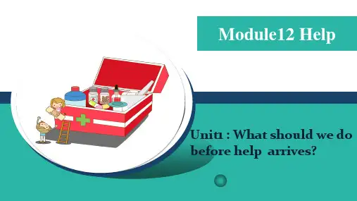 外研版八年级英语上册Module 12 Help Unit1课件