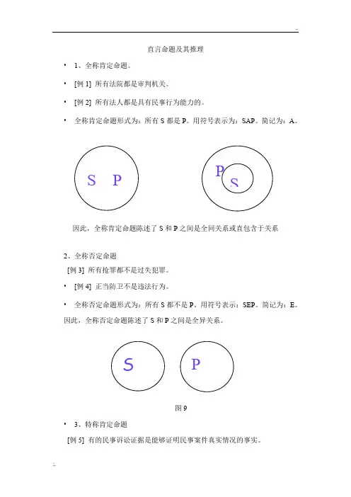 公务员考试判断推理之直言命题
