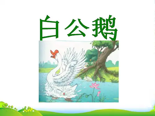 新人教版四年级语文上册第四组14白公鹅课件