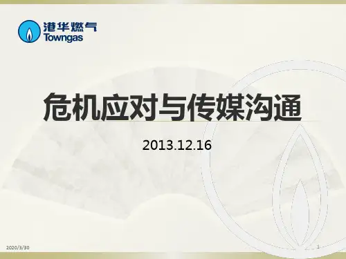 危机应对与传媒沟通 PPT课件
