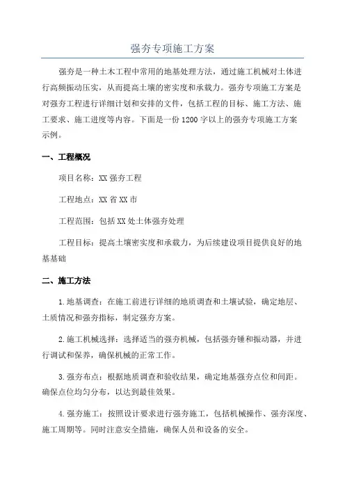 强夯专项施工方案