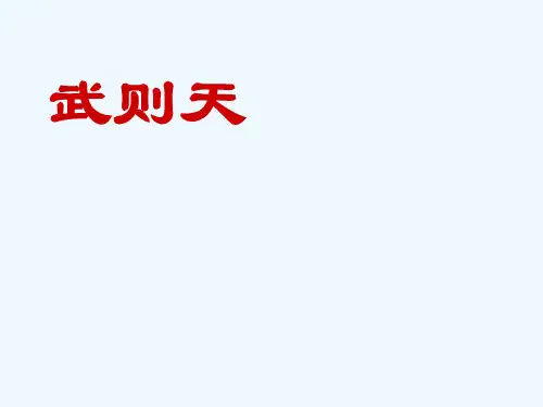 武则天传奇一生