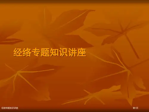 经络专题知识讲座
