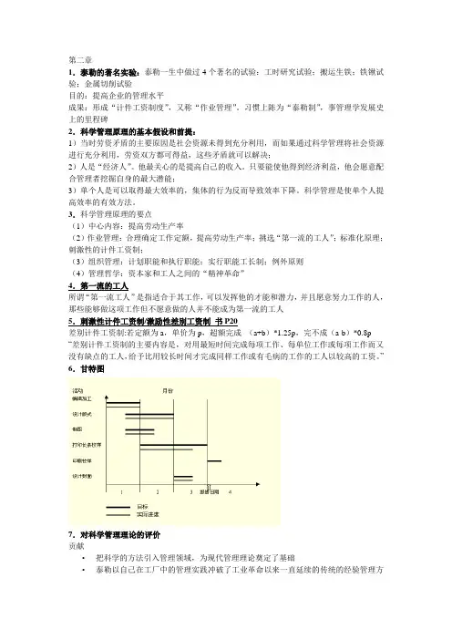西方管理思想史
