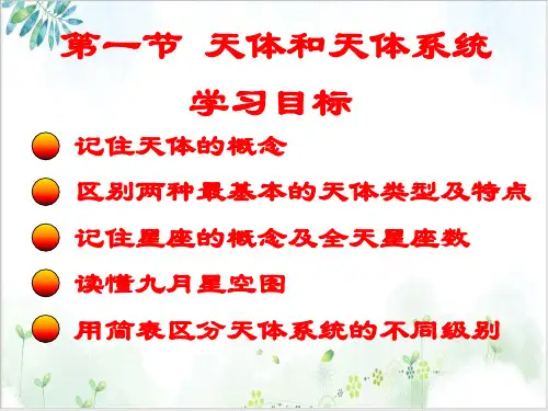 高中地理选修一宇宙与地球《天体和星空》ppt