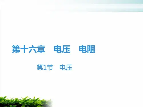 第16章 第1节 电压—人教版九年级物理全册课堂学习课件(共21张PPT)