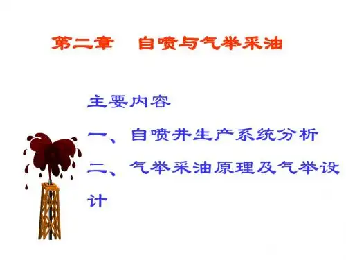 第02章自喷与气举采油课件