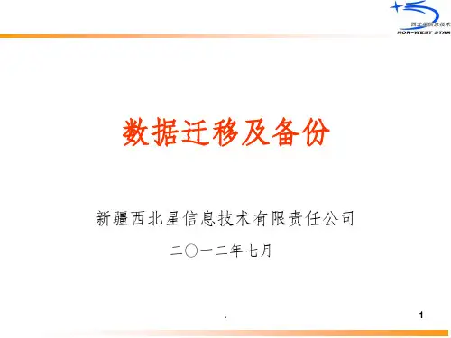 数据迁移及备份ppt课件