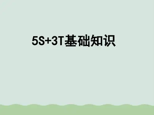 5S+3T基础知识课件(PPT 57页)