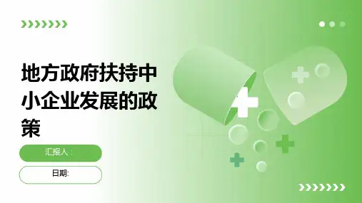地方政府扶持中小企业发展的政策