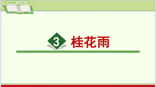 3.桂花雨(部编版小学语文五年级上册精编课件)