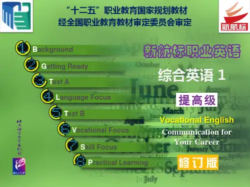 新航标职业英语·综合英语1Unit 7[优质ppt]