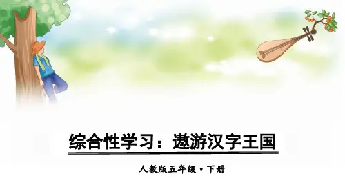部编版五年级下册《综合性学习：遨游汉字王国》PPT完美课件1