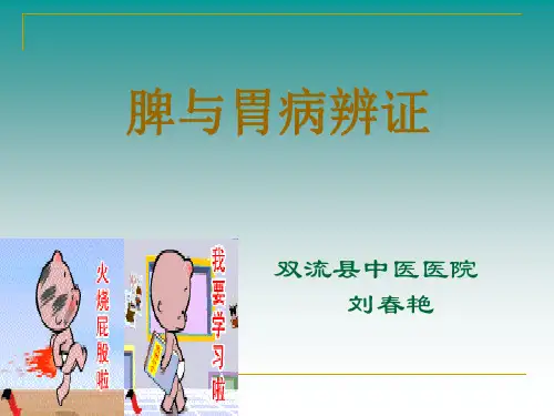 脾胃病辨证PPT课件