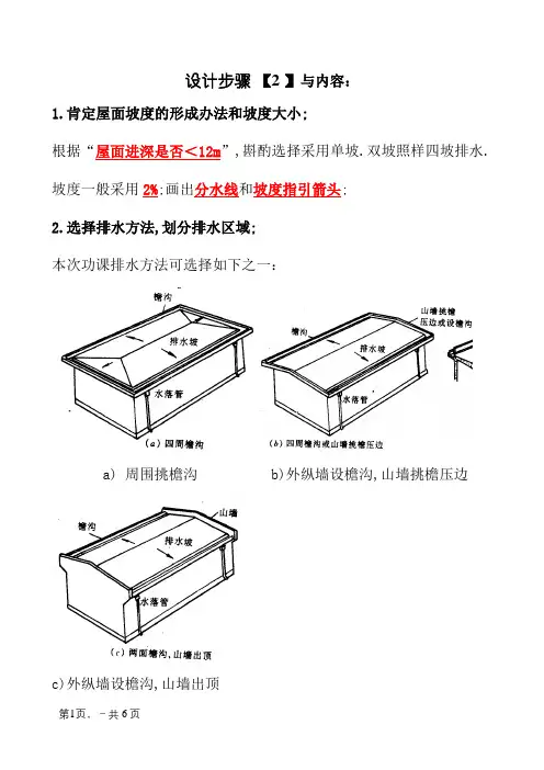 屋面平面图的主要内容、规范