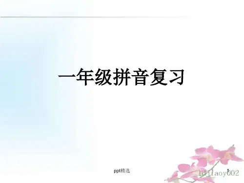 一年级拼音归纳复习(完整)ppt课件