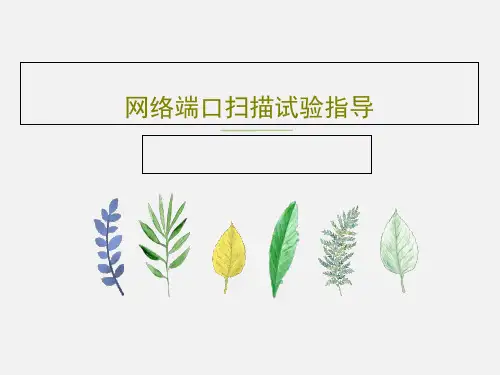 网络端口扫描试验指导29页PPT