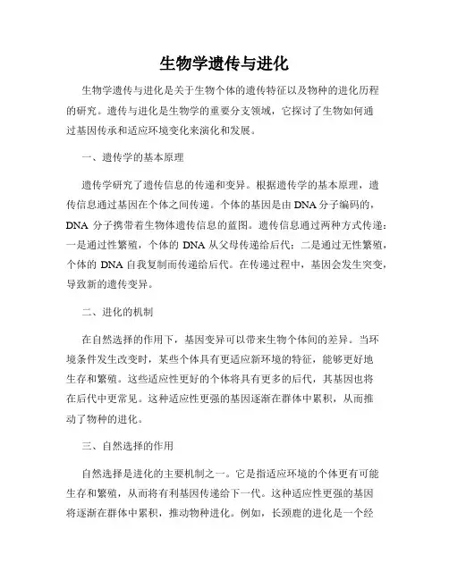 生物学遗传与进化