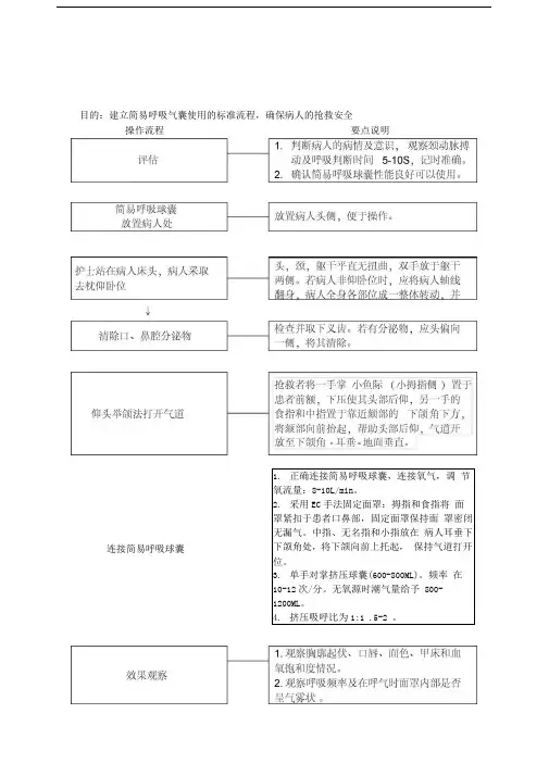 简易呼吸球囊操作流程