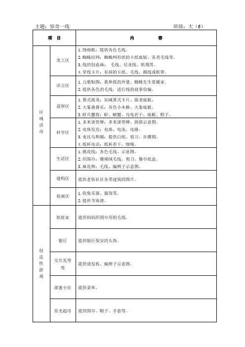 大班自制教玩具登记表