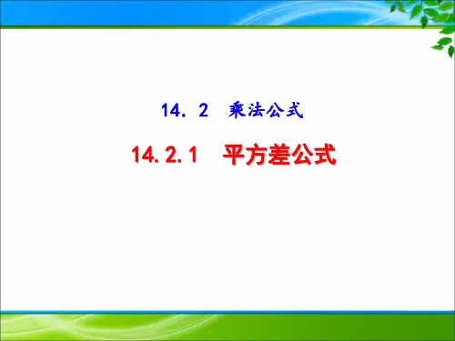《14.2.1平方差公式》课件(3套)