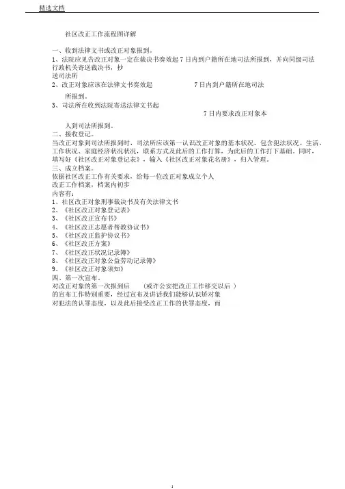 社区矫正工作流程图详解