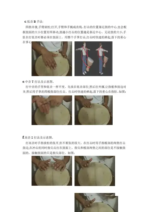 非洲鼓实用手型大全