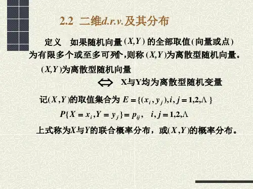 2.2 概率论——二维离散型随机变量及其分布