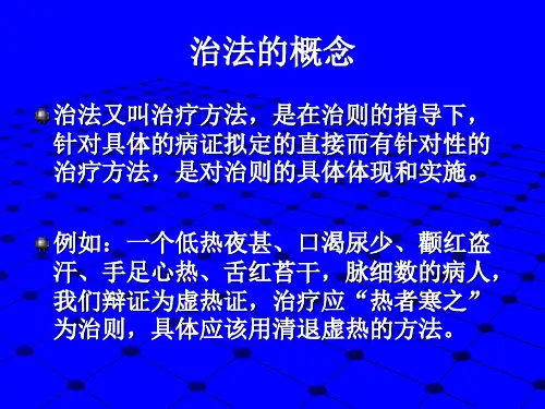 中医方剂与治法