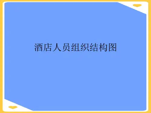 酒店人员组织结构图.正式版PPT文档