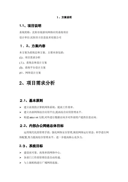 网络设备技术方案