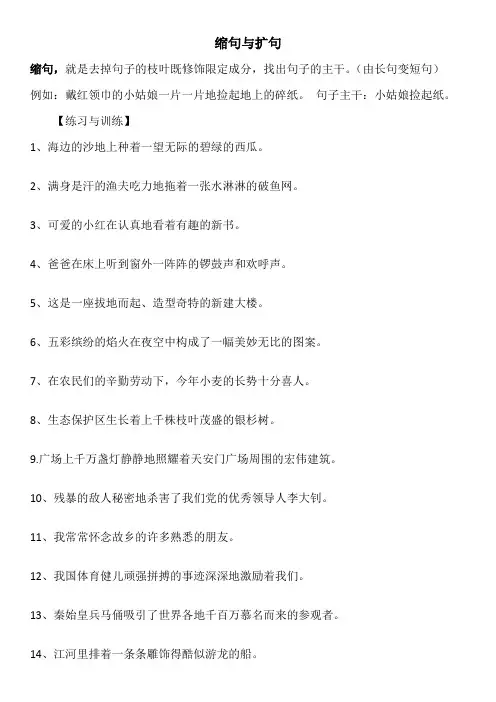 缩句与扩句 4