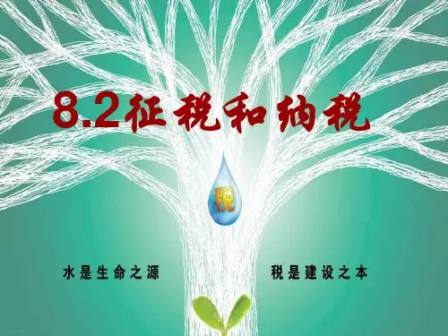 人教版高中政治必修一征税与纳税 (共24张PPT)