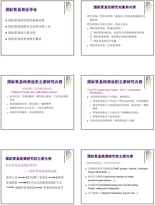 上海财经大学国际贸易课件