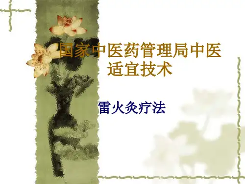 妇产科常见病种的雷火灸疗法