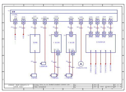 CAK16n_36n_40n 系列数控车床电路图及参数表(GSK980TD)2007