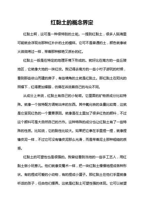 红黏土的概念界定
