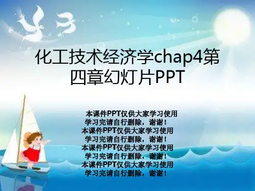 化工技术经济学chap4第四章幻灯片PPT