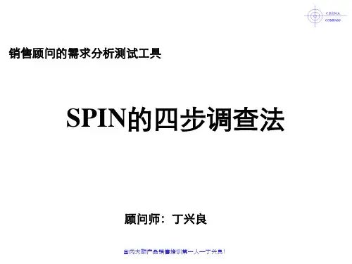 销售顾问的调查工具--SPIN的四步调查法