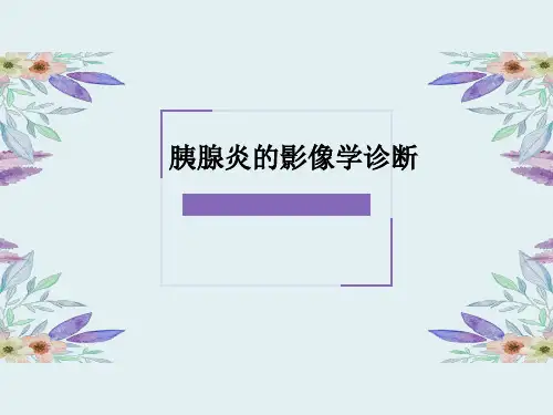 胰腺炎的影像学诊断-HTP
