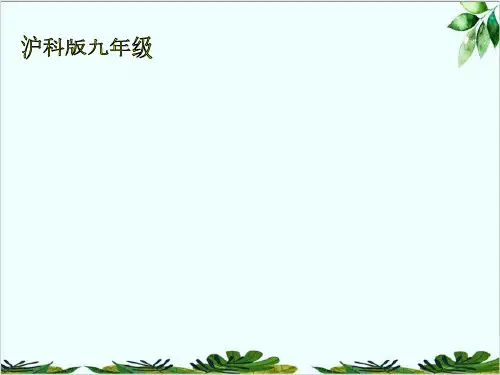 沪科版初中数学九年级上册 特殊角的三角函数值 经典课件