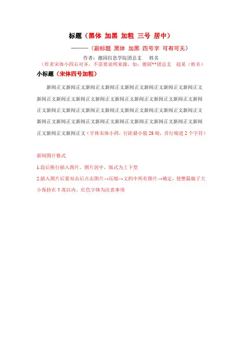 新闻稿件及图片的格式13.10.9