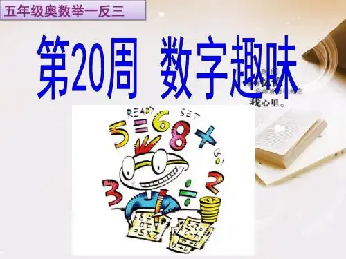 小学数学五年级数学奥数举一反三数字趣味20
