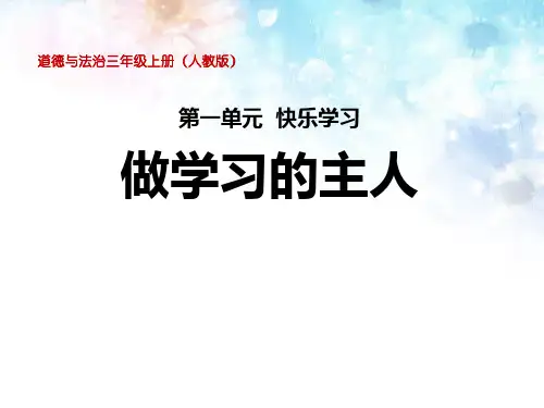 《做学习的主人》快乐学习(ppt)课件