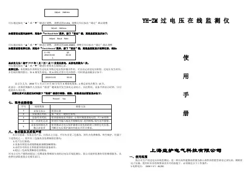 过电压在线监测仪说明书 2