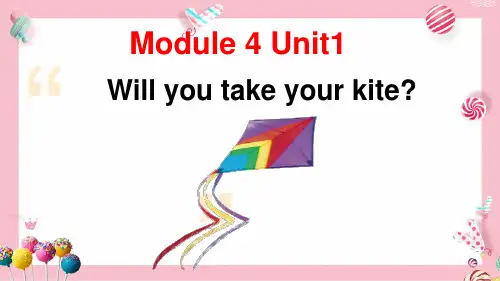 外研版三起英语四年级下册Module4 Unit1 Will you takeyour kite课件