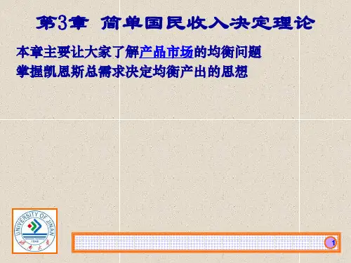 第3章 简单国民收入决定理论