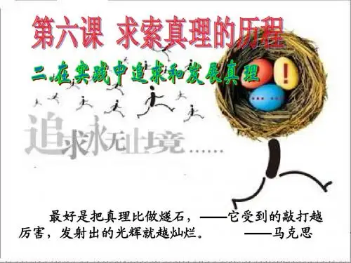 《高中政治必修4》6.2.在实践中追求和发展真理